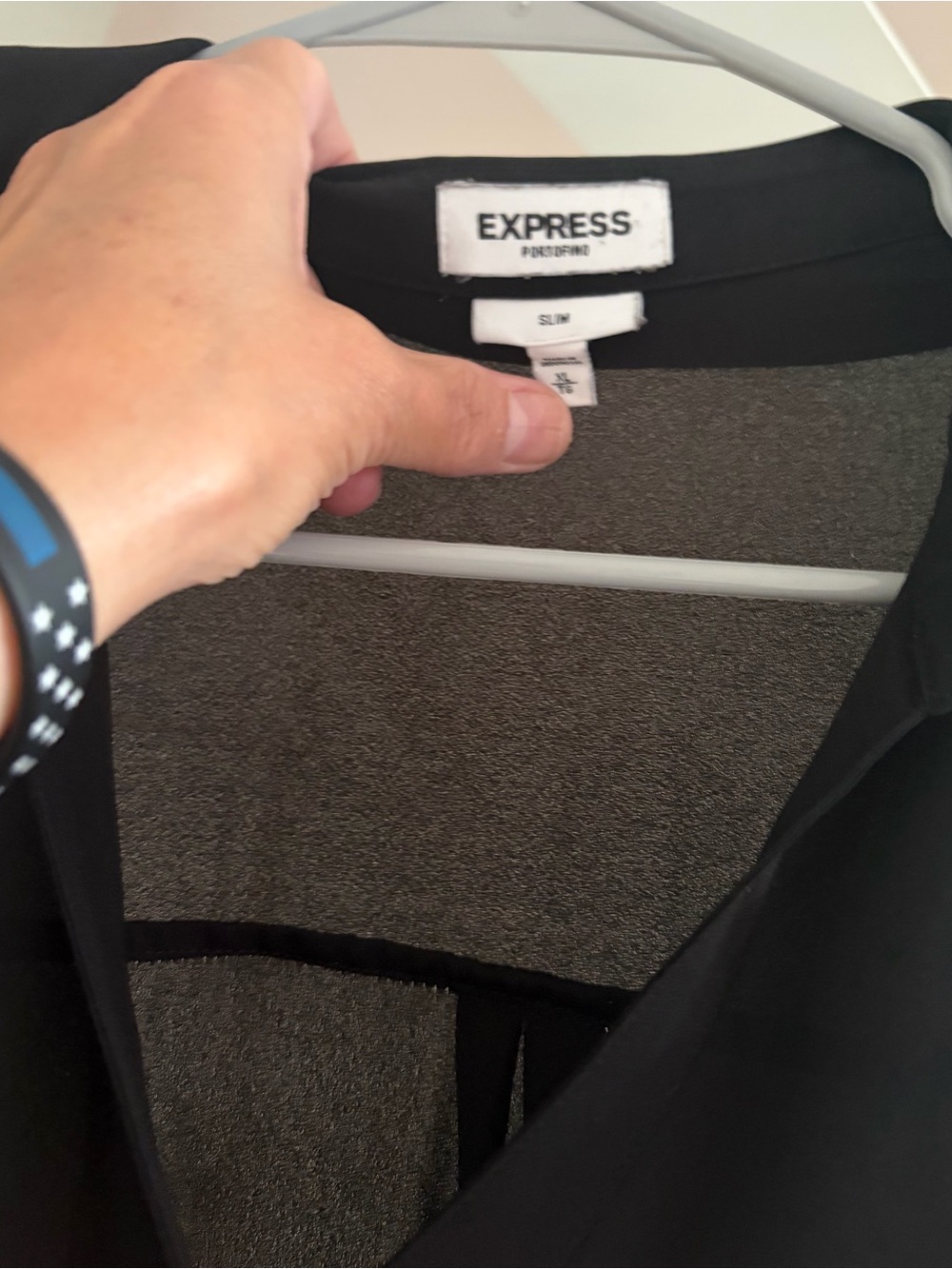 Express Black V-Neck Top